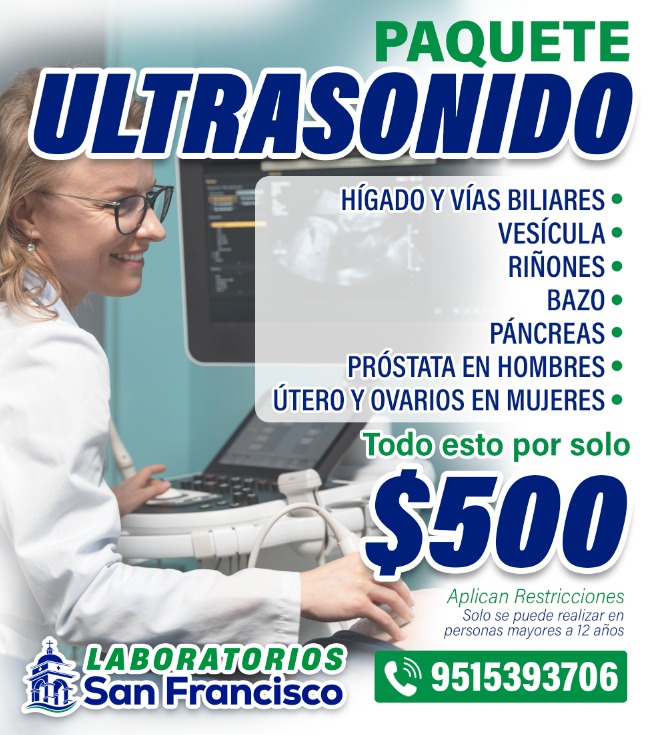 Promoción PAQUETE ULTRASONIDO 